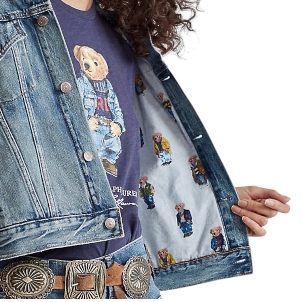 🧸 ISO!!! In Search Of! Ralph Lauren Polo Bear Denim Jacket